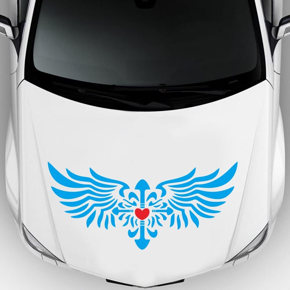 Autocollant Capot Voiture Coeur Stickers Mania