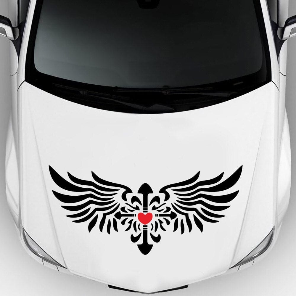 Autocollant Capot Voiture Coeur Stickers Mania