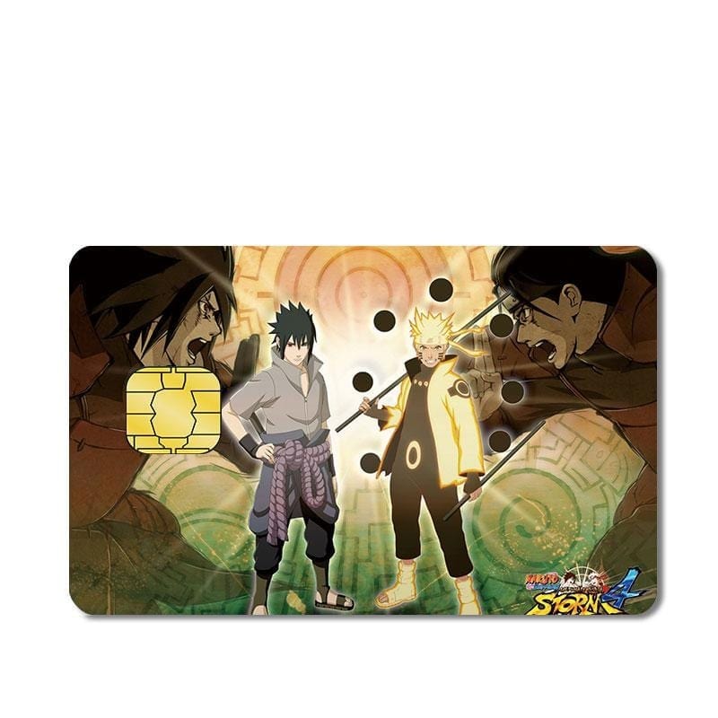 Autocollant Carte Bancaire Naruto et Sasuke Stickers Mania