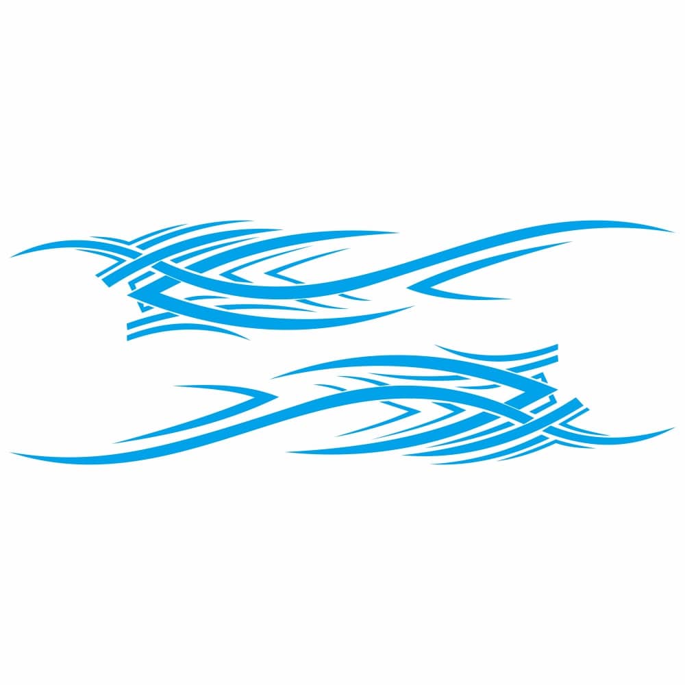 Autocollant Voiture de Sport Bleu Stickers Mania