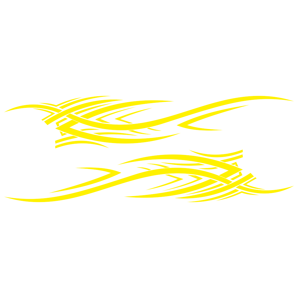 Autocollant Voiture de Sport Jaune Stickers Mania