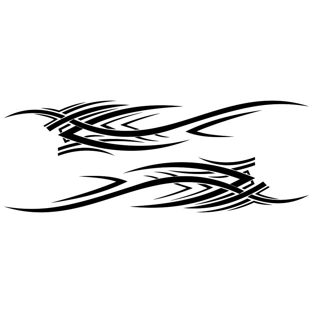 Autocollant Voiture de Sport Noir Stickers Mania
