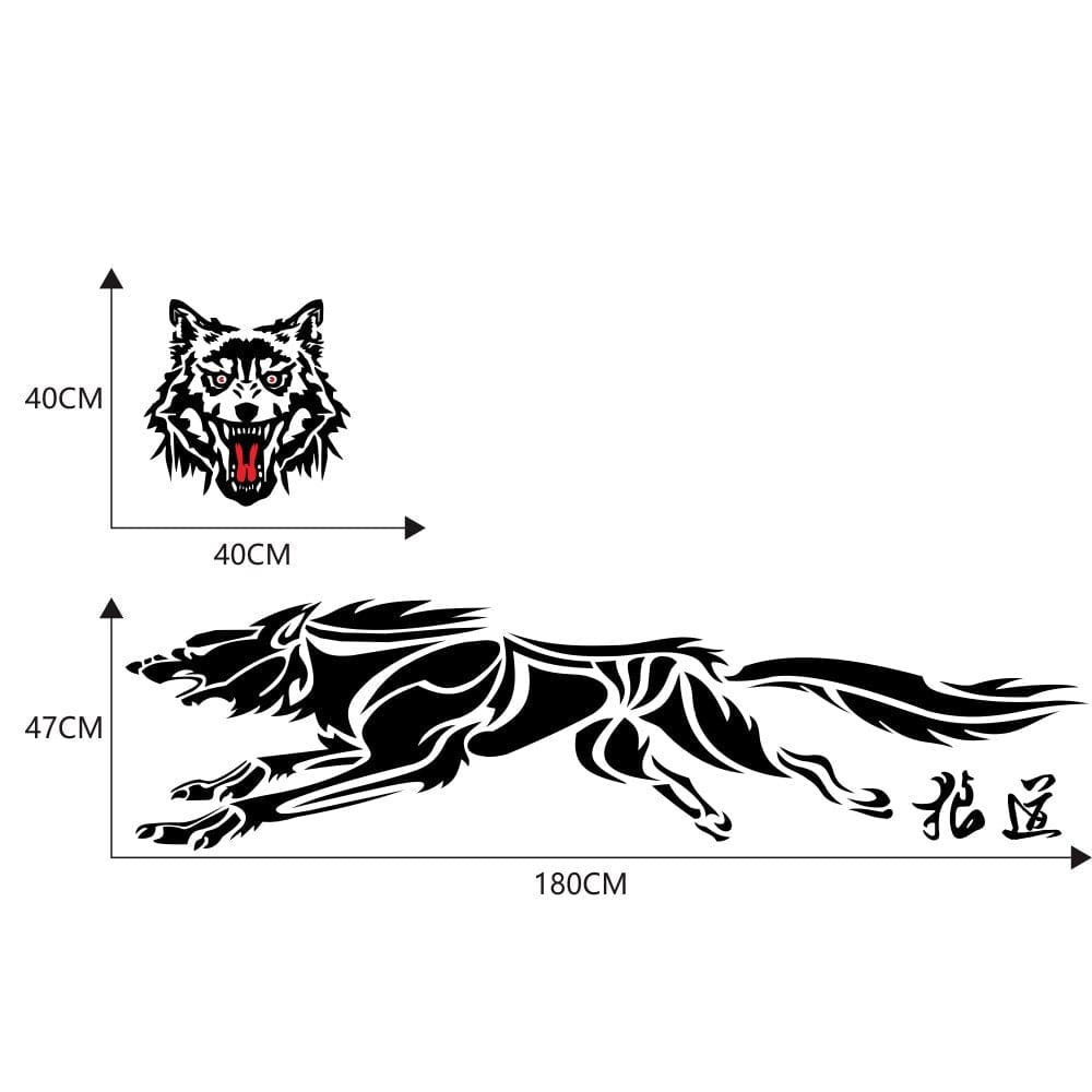 Autocollant Voiture Loup Stickers Mania