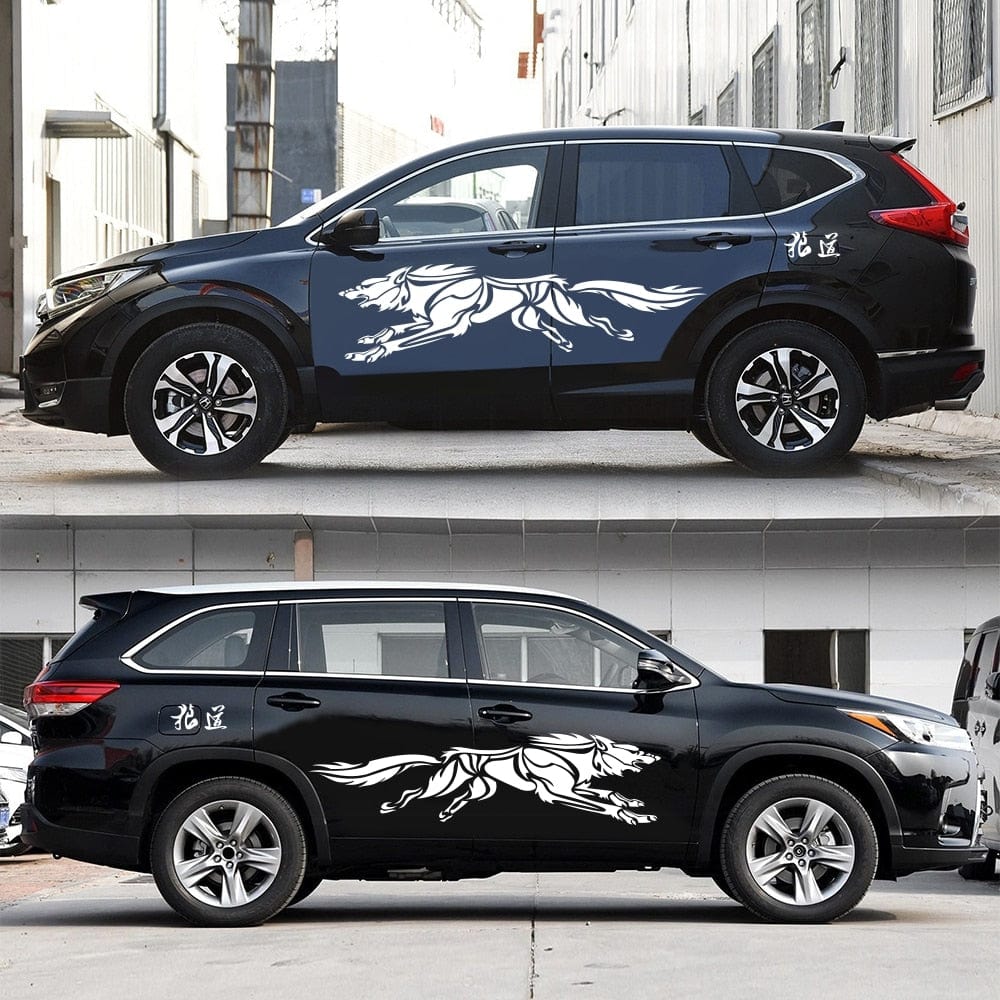Autocollant Voiture Loup Stickers Mania