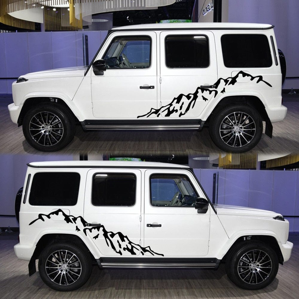 Autocollant Voiture Montagne Stickers Mania