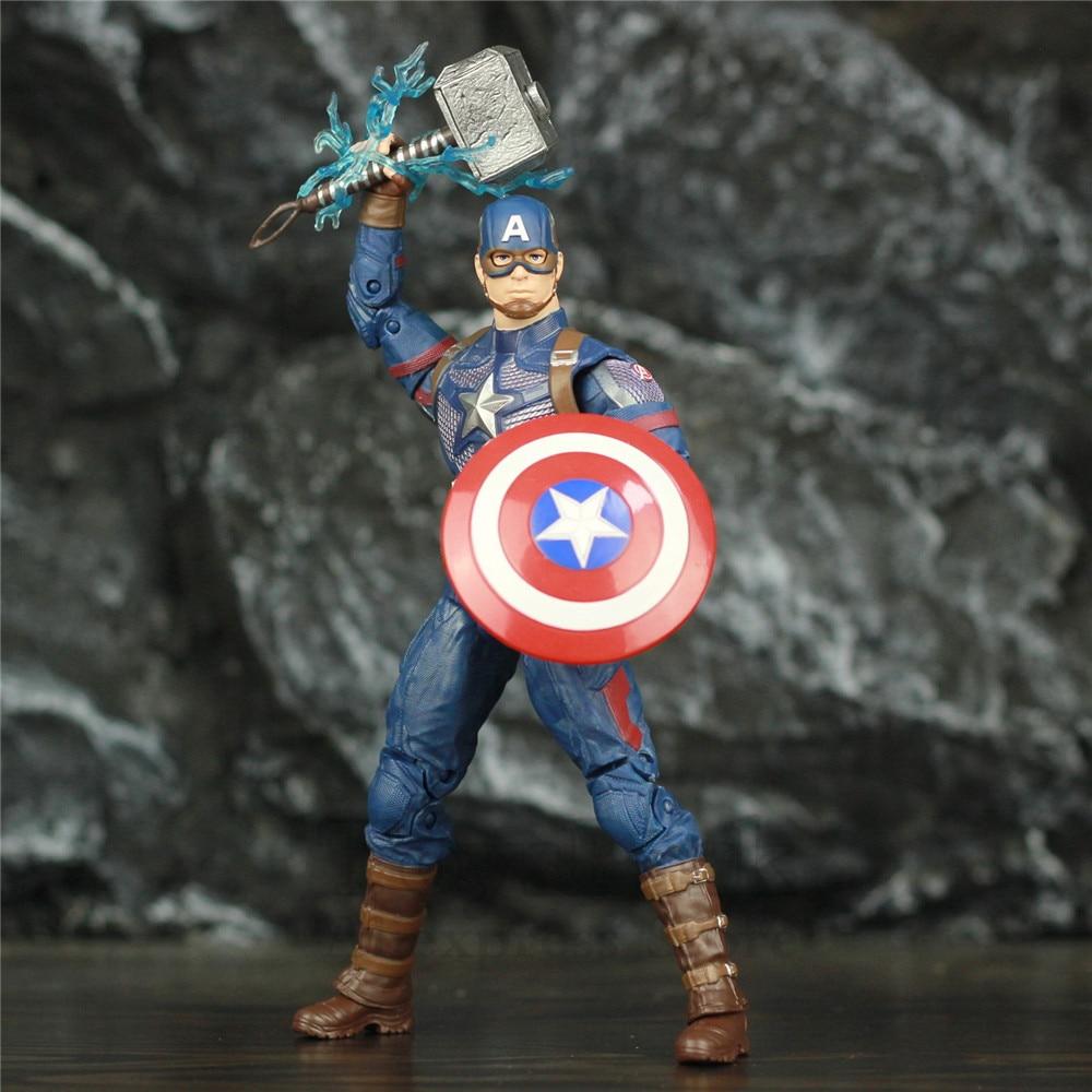 Figurine Captain America avec Marteau de Thor Stickers Mania