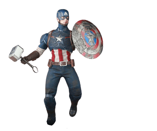 Figurine Collector Captain America Stickers Mania