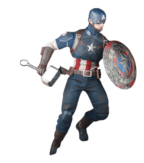 Figurine Collector Captain America Stickers Mania