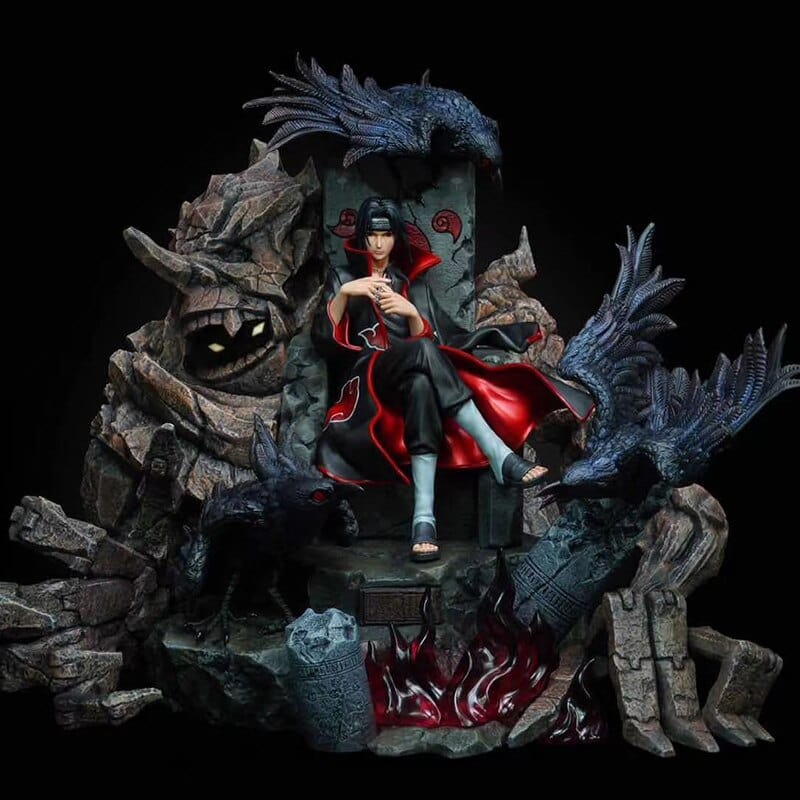 Figurine Collector en Resine Itachi Uchiwa Stickers Mania