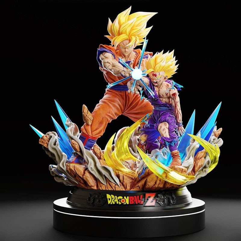 Figurine Collector en Résine Kamehameha Père-Fils Stickers Mania