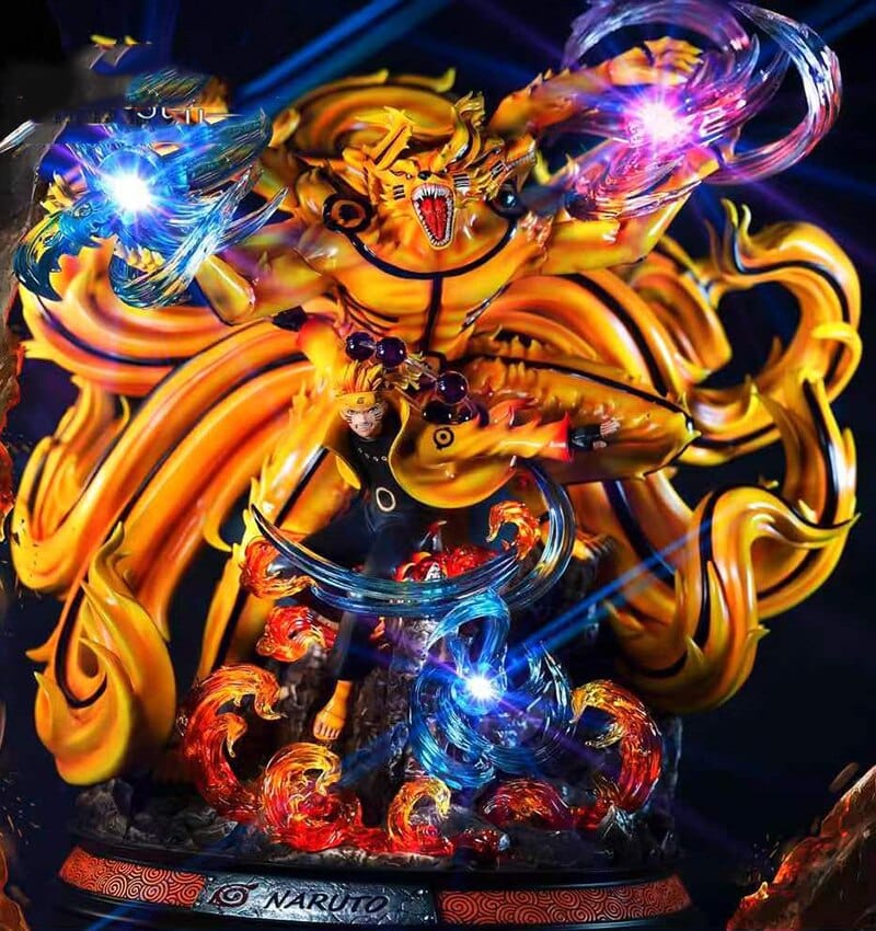 Figurine Collector en Resine Naruto 9 queues Stickers Mania