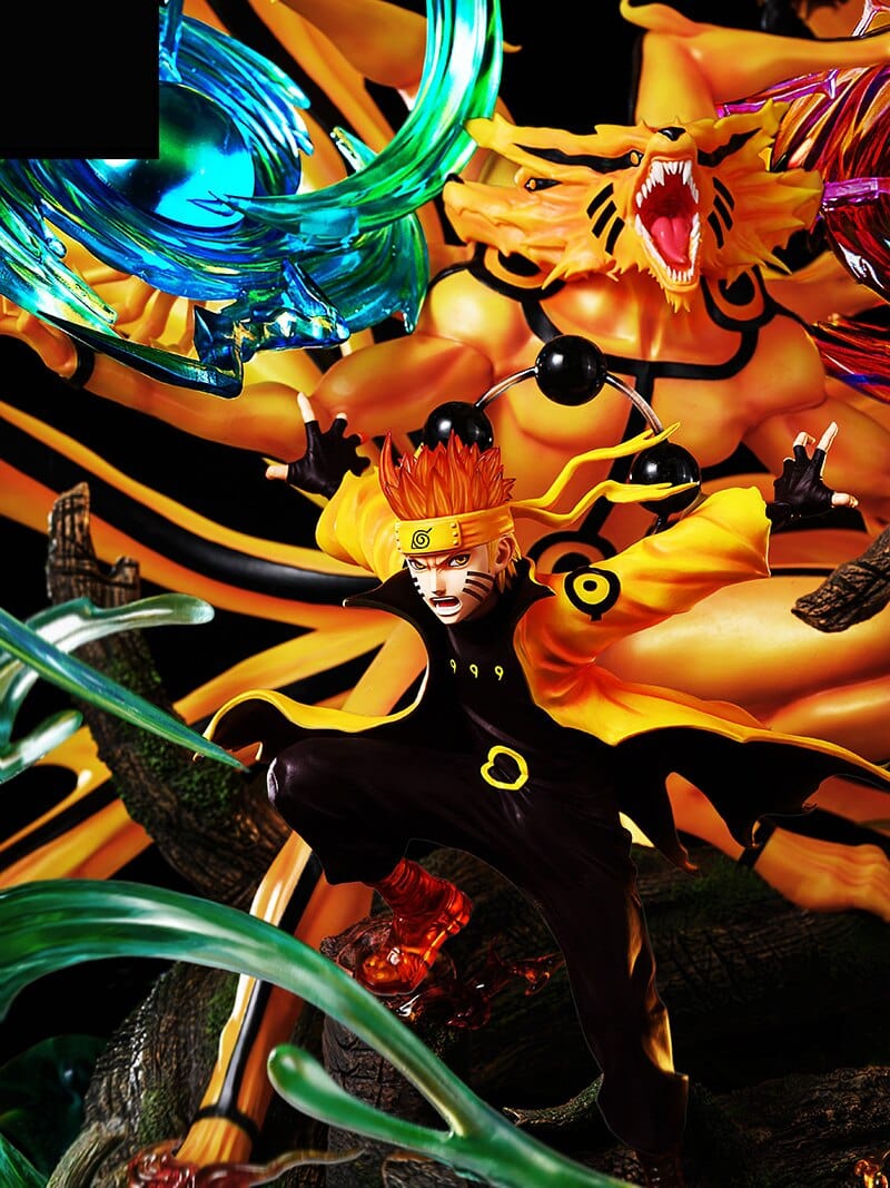 Figurine Collector en Resine Naruto Mode Ermite Stickers Mania