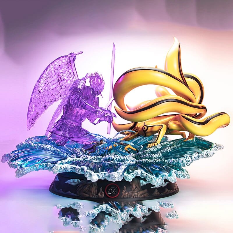 Figurine Collector en Resine Naruto vs Sasuke Stickers Mania