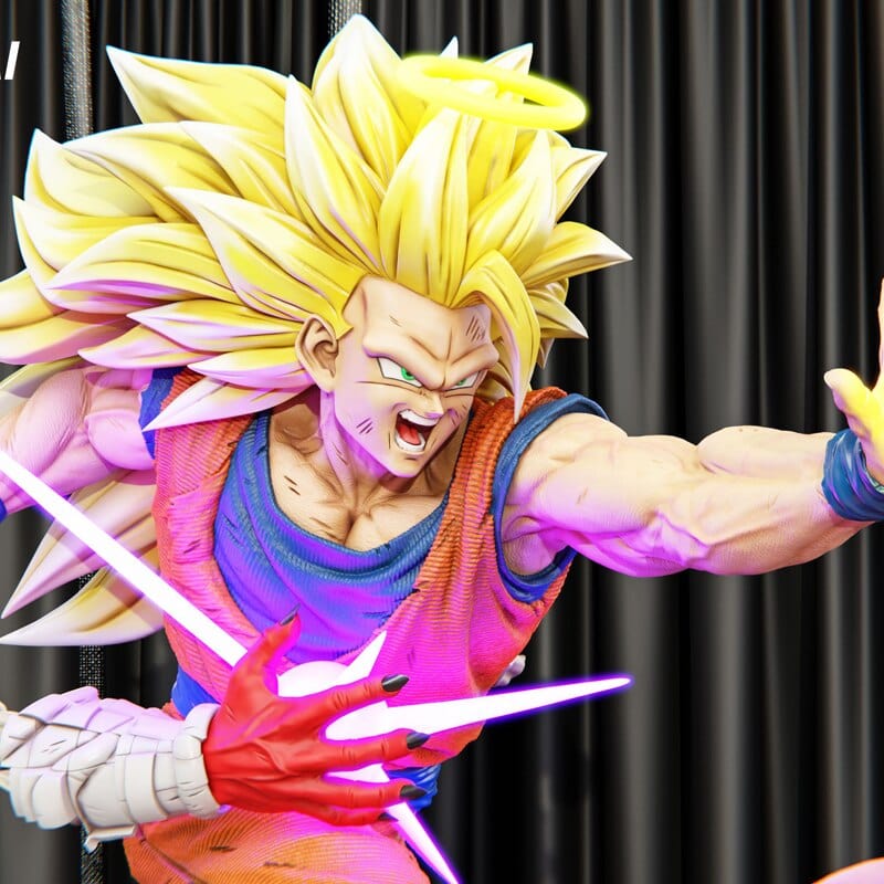 Figurine Collector en Résine Sangoku vs Janemba Stickers Mania