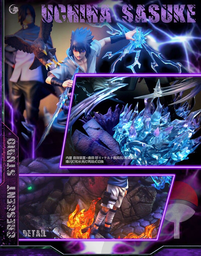 Figurine Collector en Résine Sasuke Stickers Mania