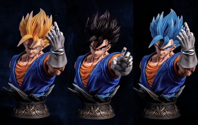 Figurine Collector en Resine Vegeto 3 têtes Stickers Mania