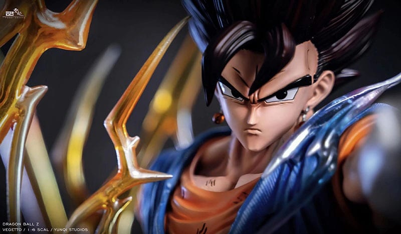 Figurine Collector en Resine Vegeto 3 têtes Stickers Mania