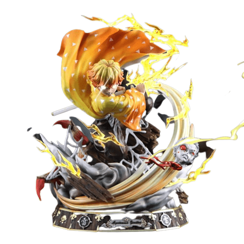 Figurine Collector en Resine Zenitsu Frappe Foudroyante Stickers Mania