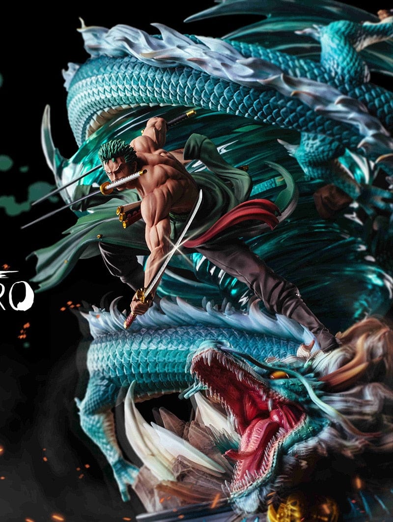Figurine Collector en Resine Zoro Dragon Stickers Mania