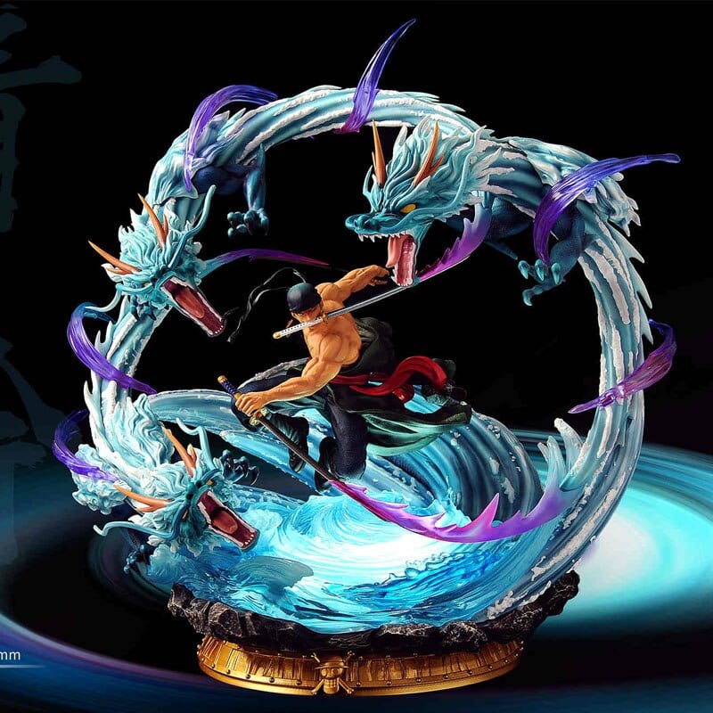 Figurine Collector en Resine Zoro Dragon Twister Stickers Mania
