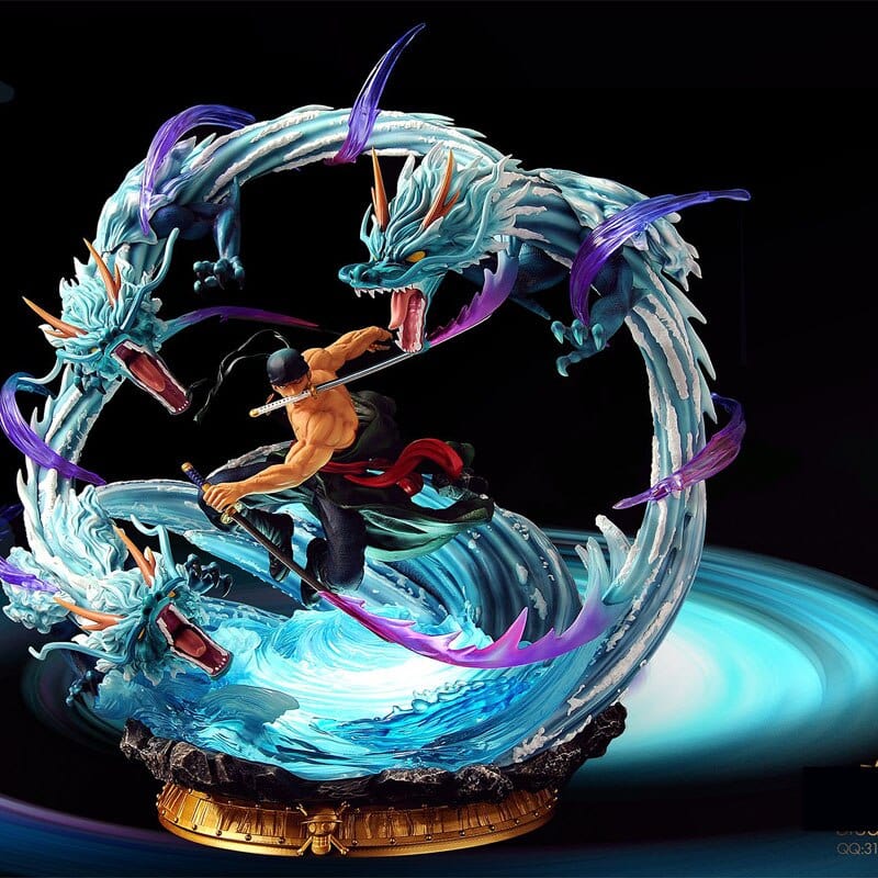 Figurine Collector en Resine Zoro Dragon Twister Stickers Mania