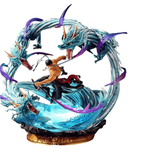 Figurine Collector en Resine Zoro Dragon Twister Stickers Mania