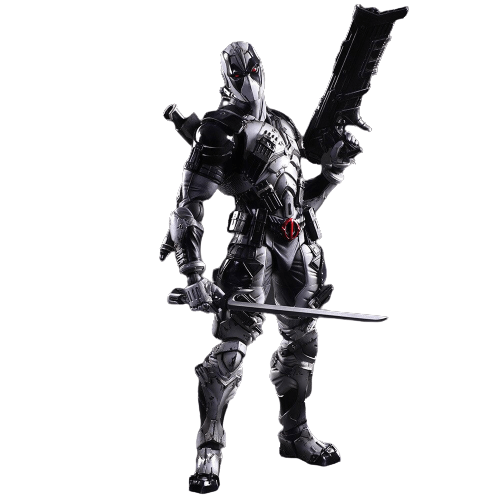Figurine Deadpool 30 cm Gris Stickers Mania