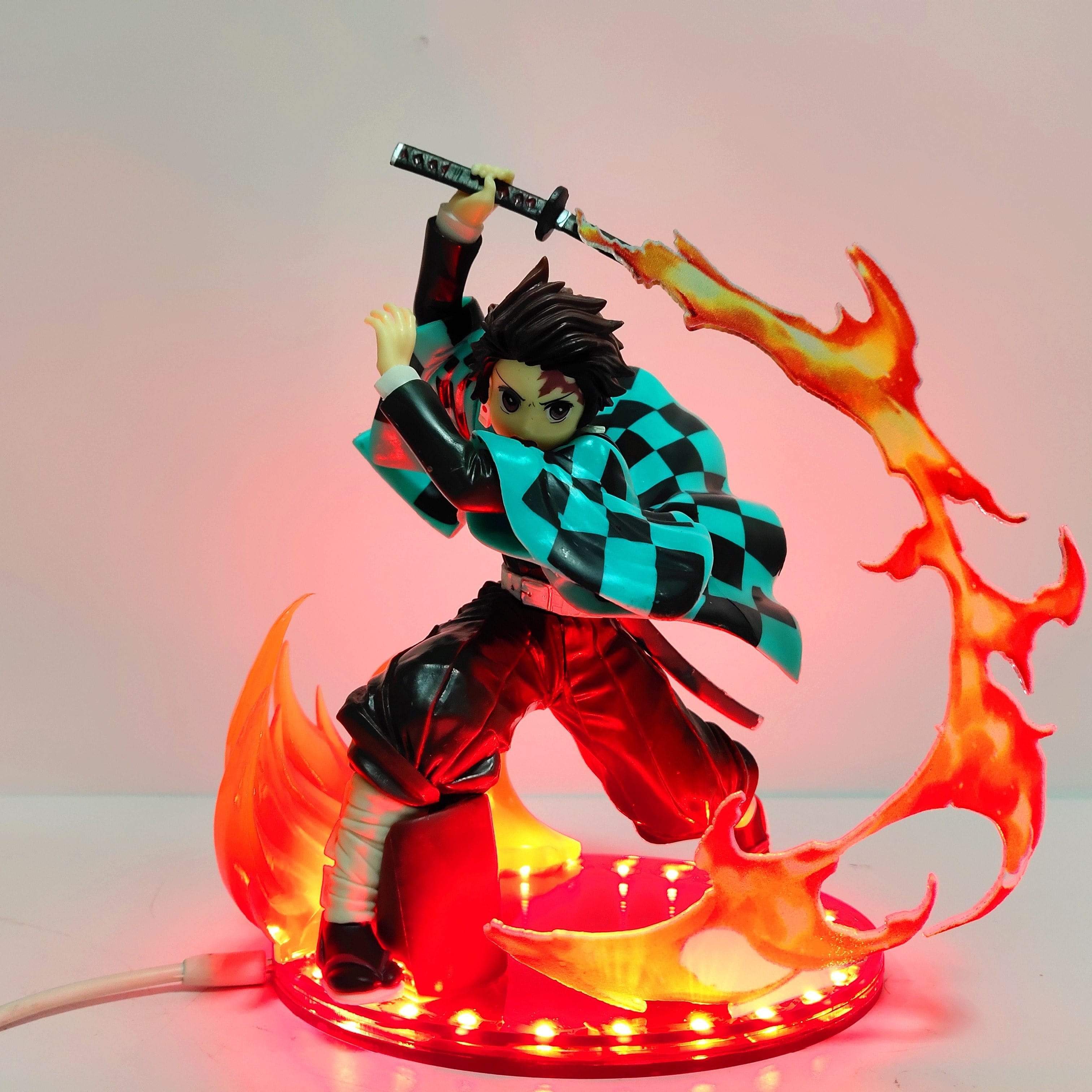 Figurine Demon Slayer Tanjiro LED Stickers Mania