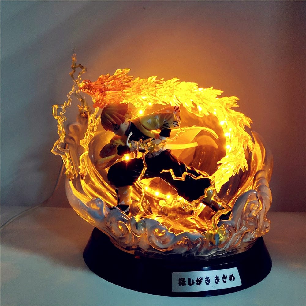 Figurine Demon Slayer Zenitsu LED Stickers Mania