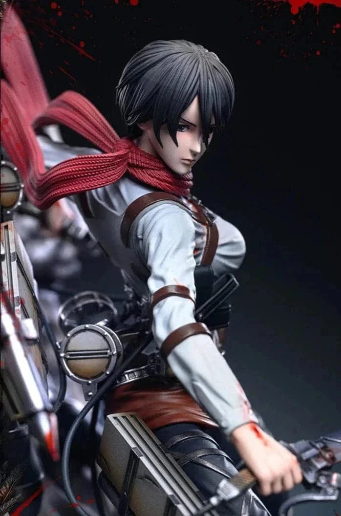 Figurine Édition Limitée en Resine Livai-Mikasa vs Eren Stickers Mania
