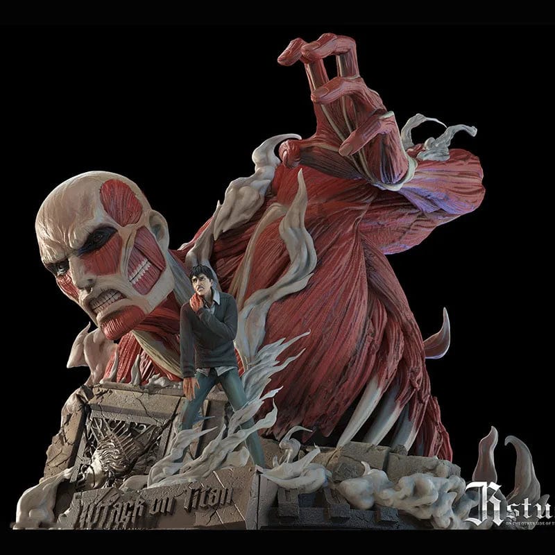 Figurine Édition Limitée en Resine Titan Colossal Stickers Mania