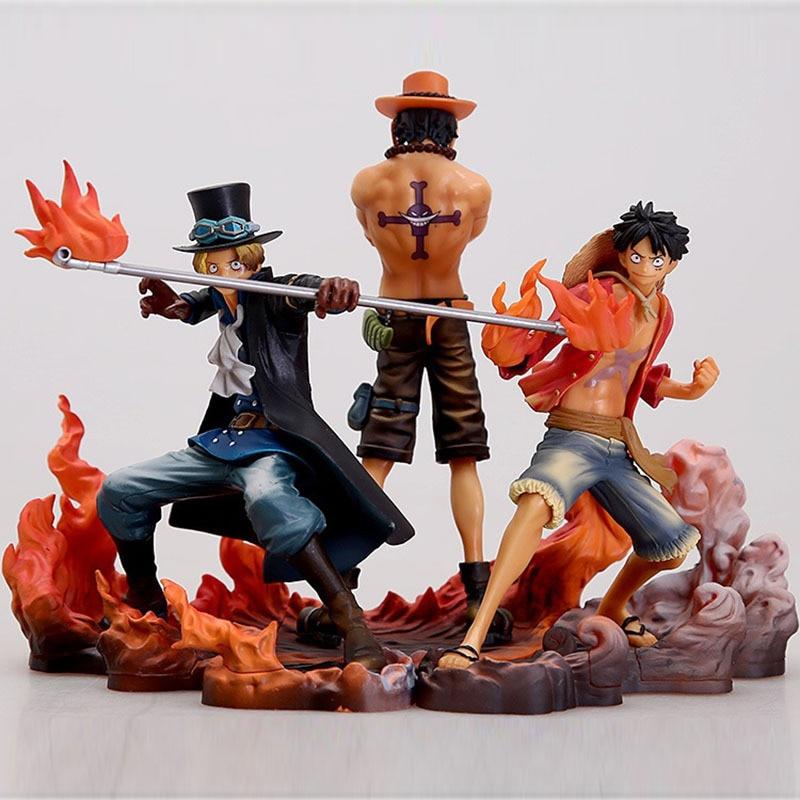 Figurine One Piece Luffy Ace Sabo Stickers Mania