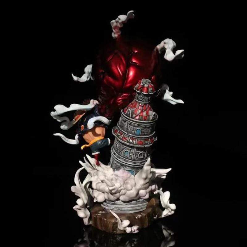 Figurine One Piece Luffy Gear 4 Doflamingo Stickers Mania