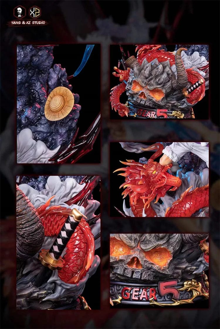Figurine One Piece Luffy Gear 5 en Résine Stickers Mania