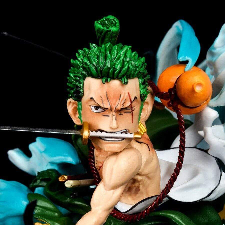 Figurine One Piece Zoro Tigre 3 sabres Stickers Mania