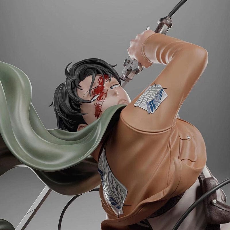 Figurine SNK Collector en Resine Livai vs Titan Bestial Stickers Mania