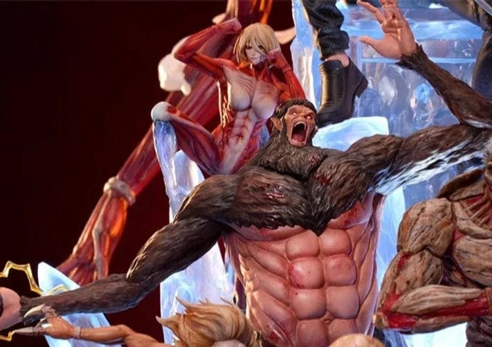 Figurine SNK en Résine Eren 9 Titans Primordiaux Stickers Mania