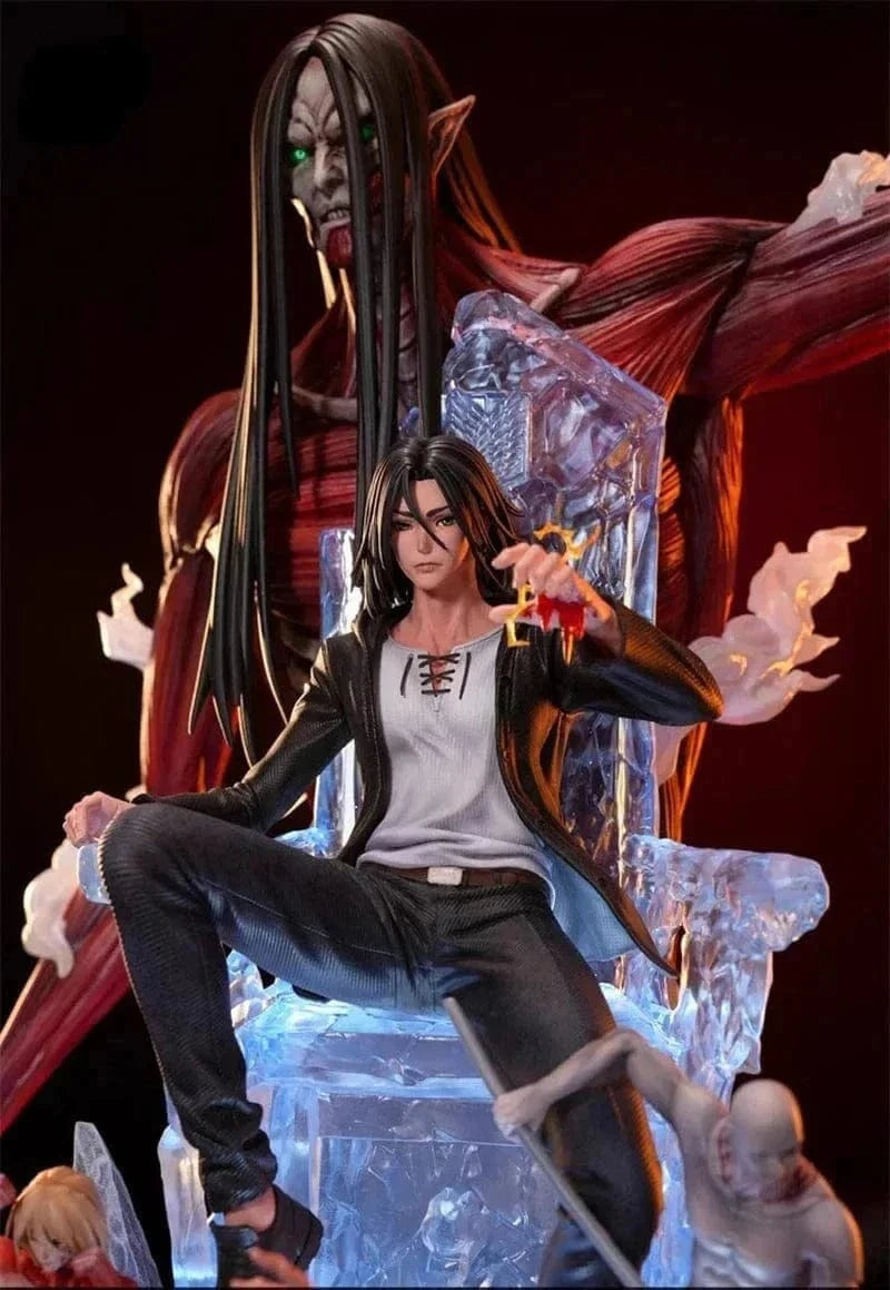 Figurine SNK en Résine Eren 9 Titans Primordiaux Stickers Mania