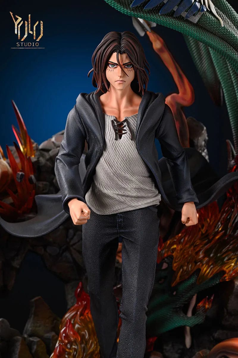 Figurine SNK en Résine Eren Titan Originel Stickers Mania