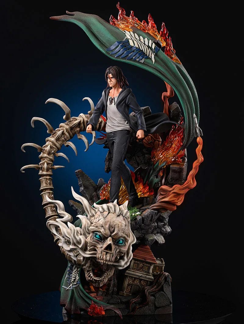 Figurine SNK en Résine Eren Titan Originel Stickers Mania