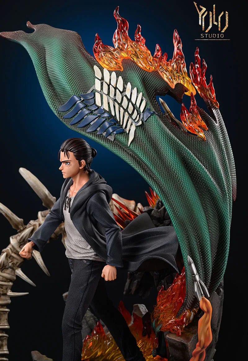 Figurine SNK en Résine Eren Titan Originel Stickers Mania