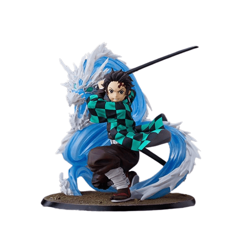 Figurine Tanjiro Dragon d'eau Stickers Mania