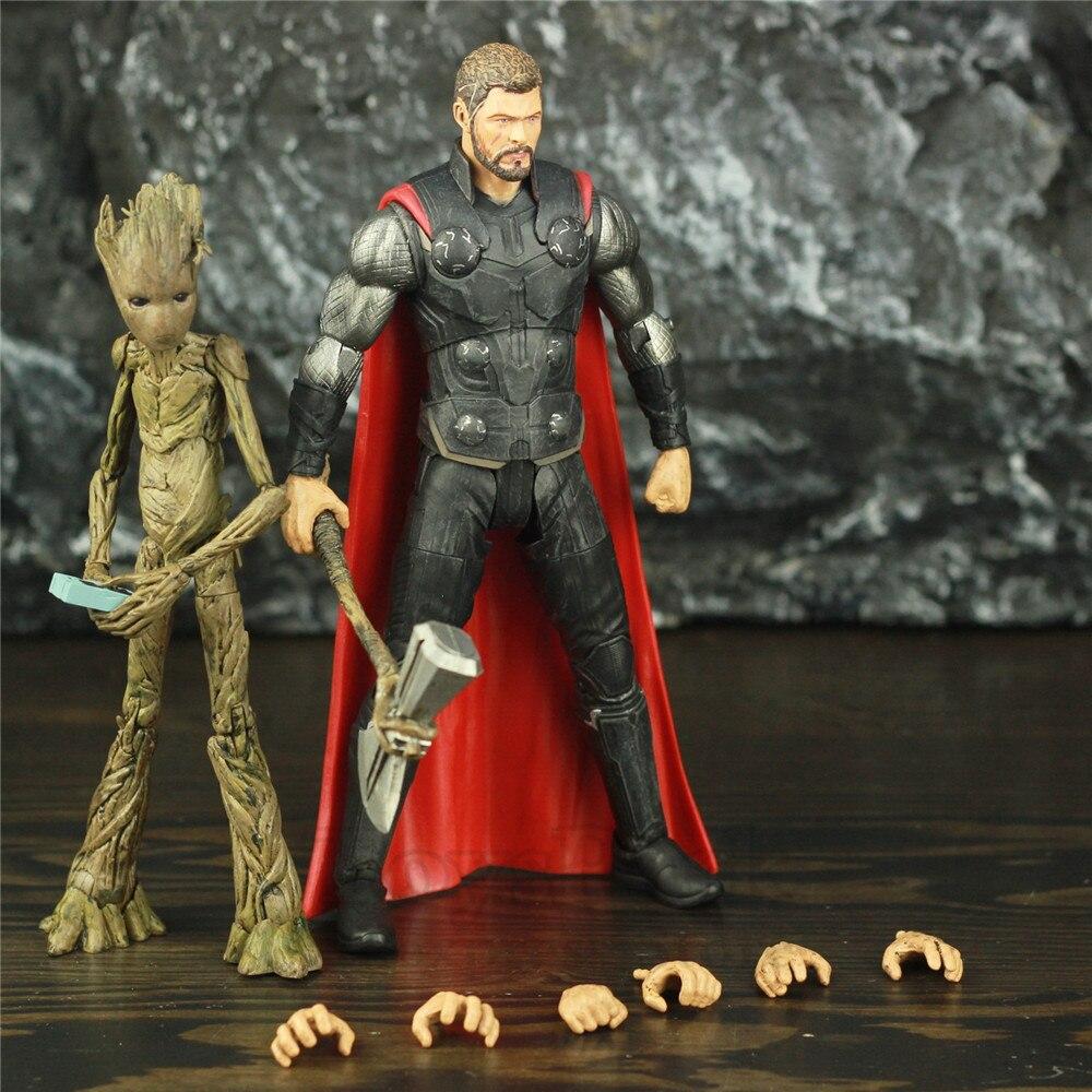 Figurine Thor et Groot Stickers Mania