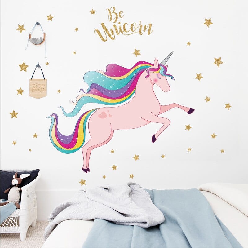Sticker Mural Licorne Stickers Mania