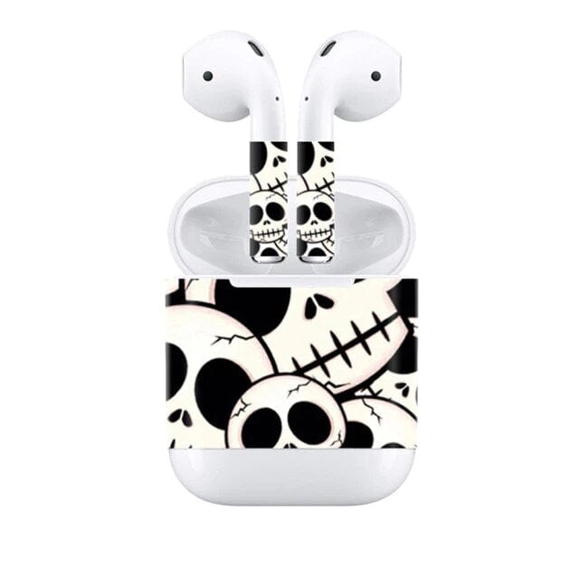 Stickers Airpods Tete de Mort Stickers Mania