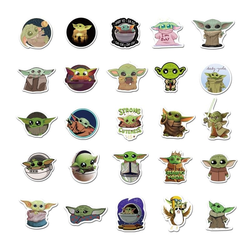 Stickers Baby Yoda Stickers Mania