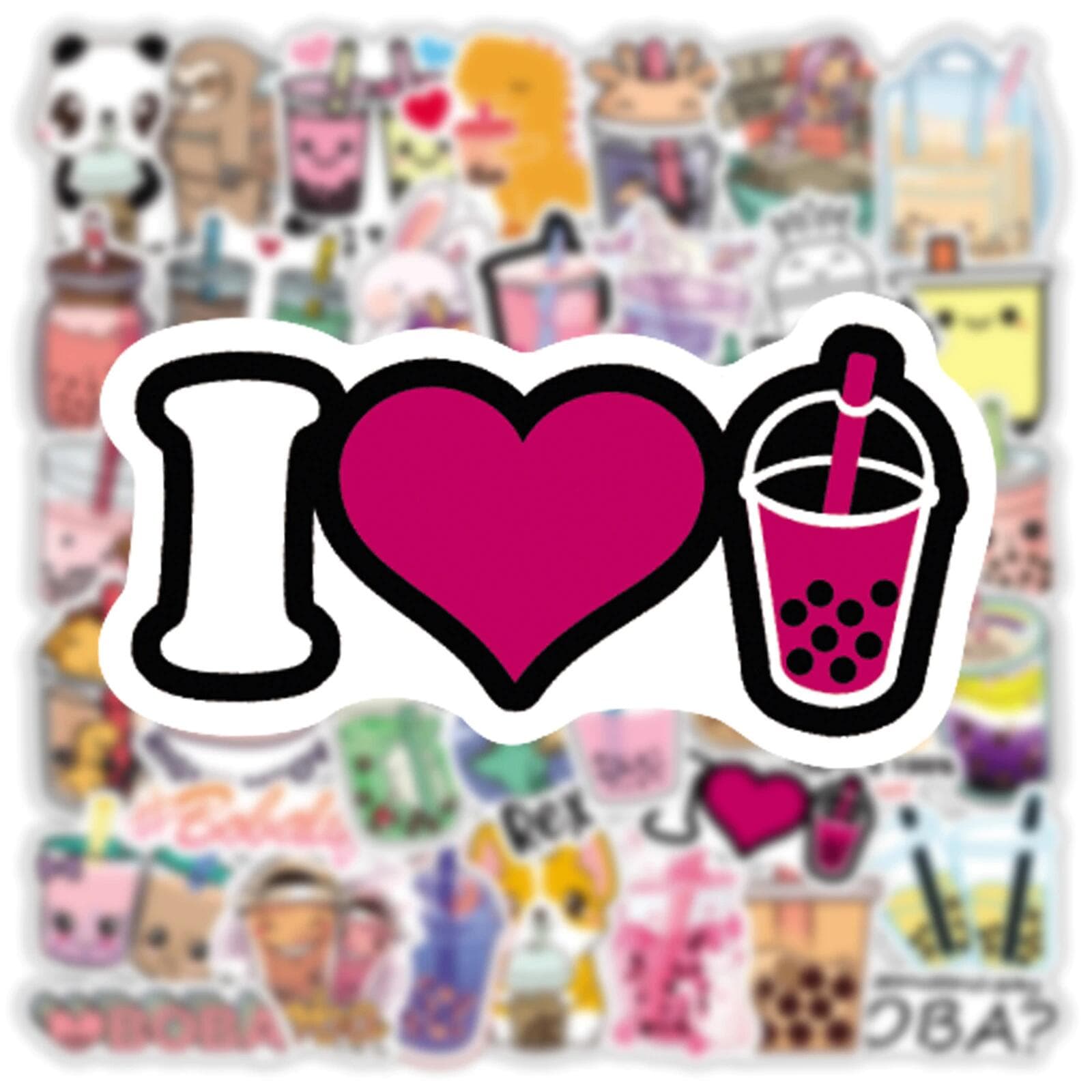Stickers Bubble Tea <br> (Pack de 47) Stickers Mania