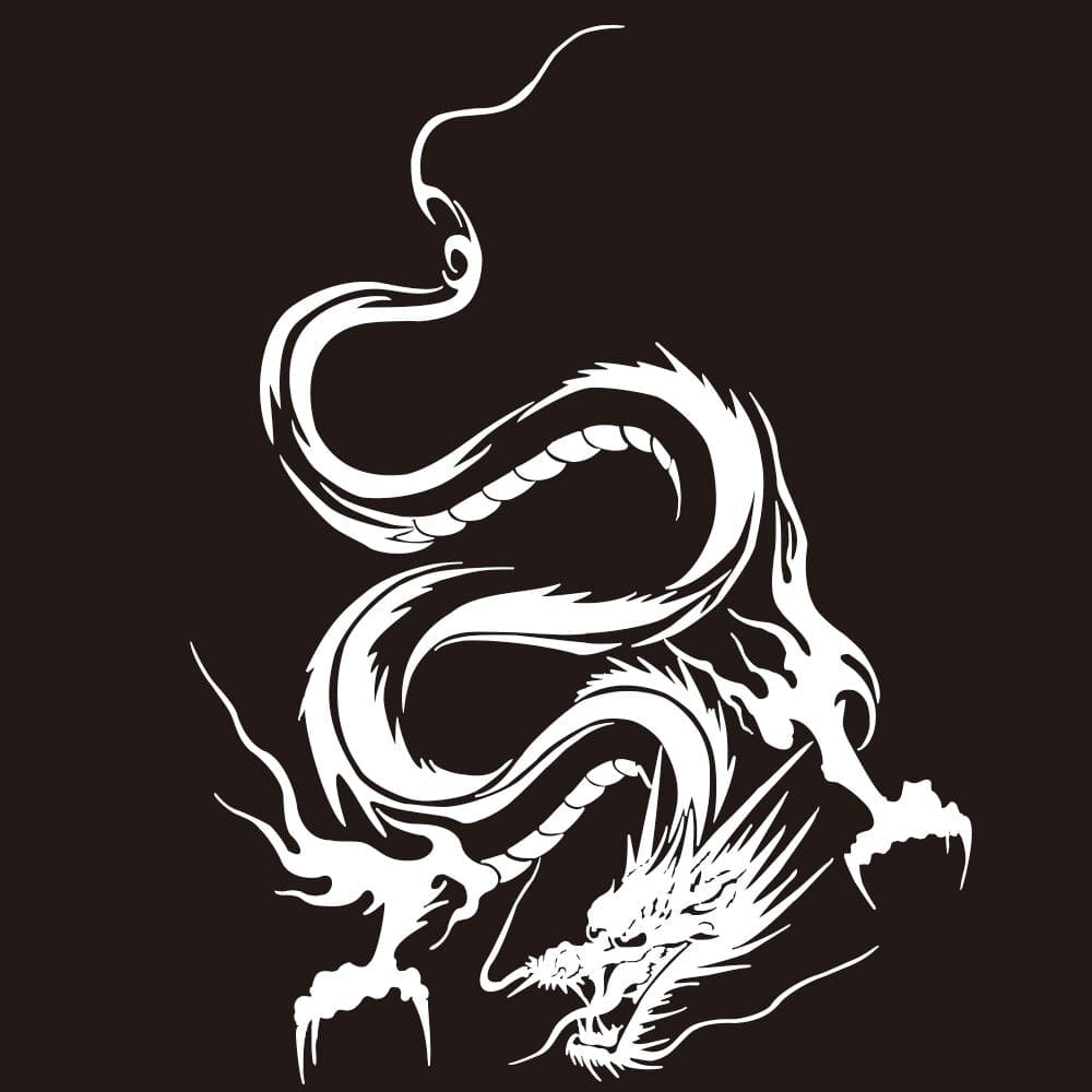 Stickers Capot Voiture Dragon Blanc Stickers Mania