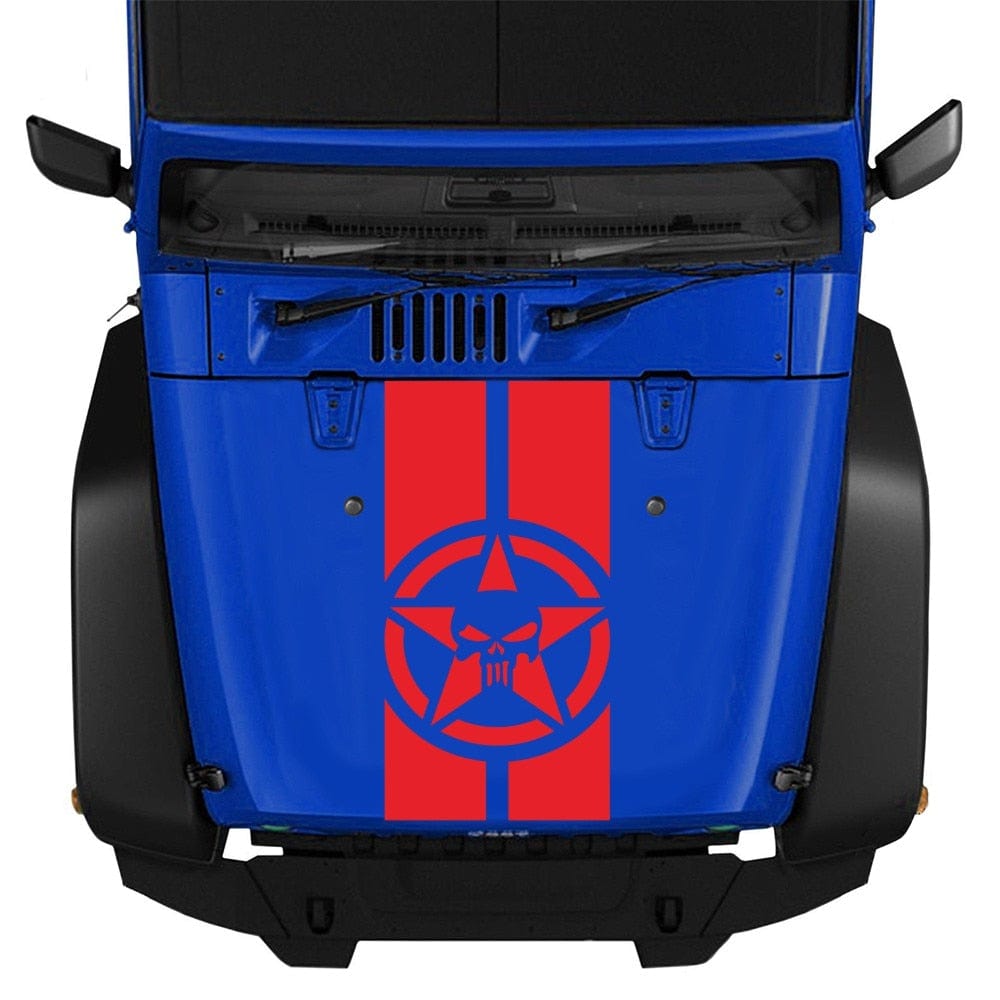 Stickers Capot Voiture Tête de Mort Stickers Mania