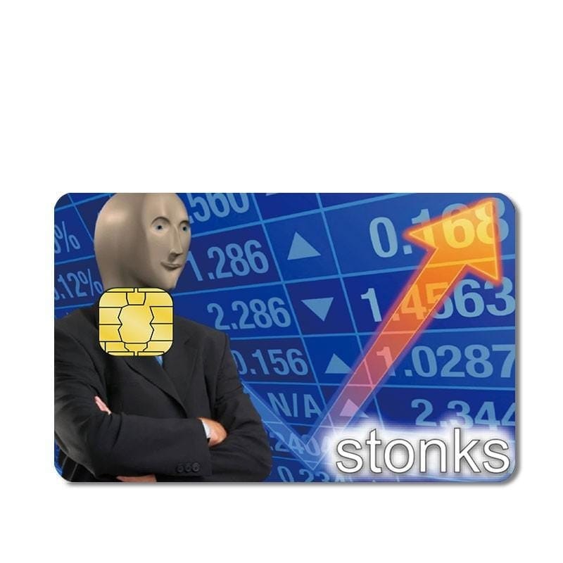 Stickers Carte Bancaire Stonks Stickers Mania